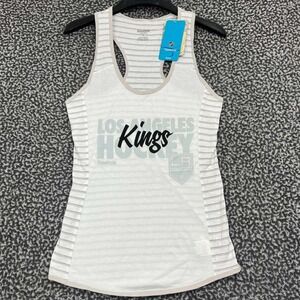 Los‎ Angeles LA Kings Shirt Women Small Gray Reebok Sleeveless Racerback New
